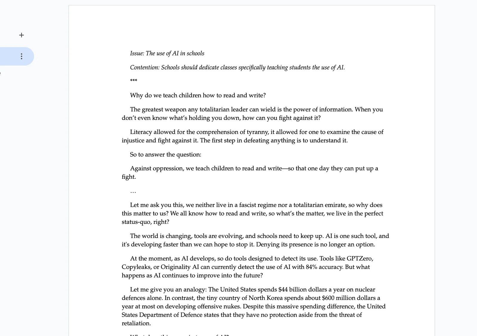 A+ VCE English Oral Presentation